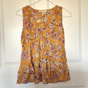 Rewind Floral Patterned Tank Top